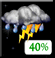 Thunderstorms Late