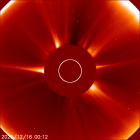 Latest LASCO C2 image of the Sun