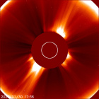 Latest LASCO C2 image of the Sun