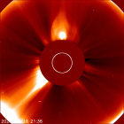 Latest LASCO C2 image of the Sun