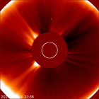 Latest LASCO C2 image of the Sun