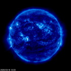 Click for time-lapse image of the sun