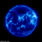 Click for time-lapse image of the sun