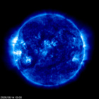 Click for time-lapse image of the sun